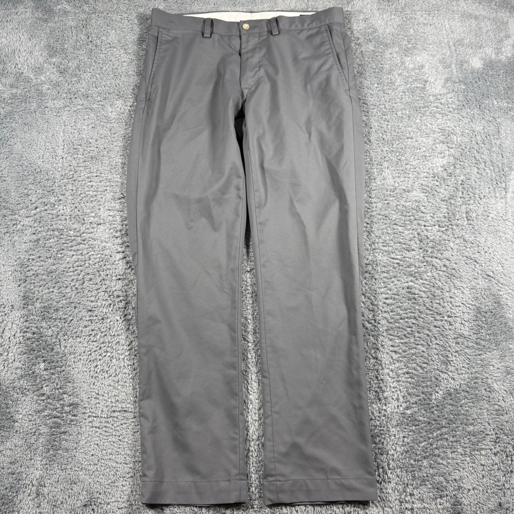 Polo‎ Ralph Lauren Slim Fit Grey Polyester Chino Pants 32x30 Performance Golf